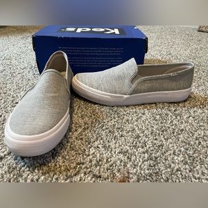 Keds Double Decker Gray slip on shoes